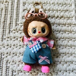 Adorable Labubu Doll with Pink Shoes